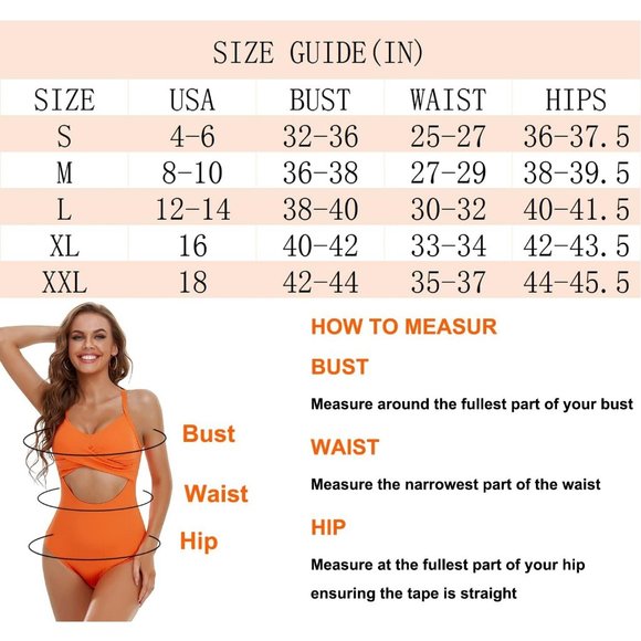 Women's One Piece Tummy Control Cutout High Waisted Wrap Tie Back Swimsuit - Picture 4 of 9